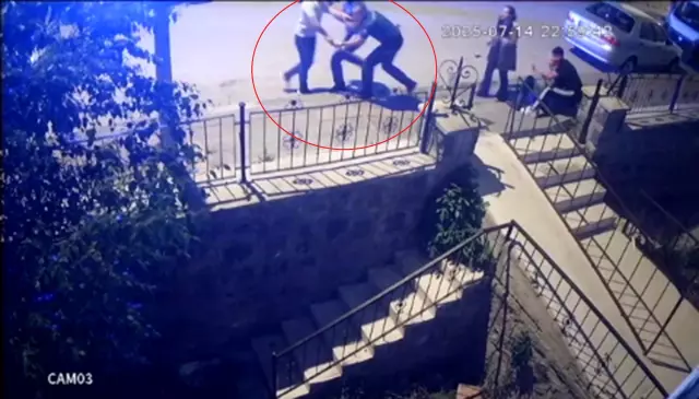5 men assaulted a disabled woman with kicks and sticks and drew a weapon