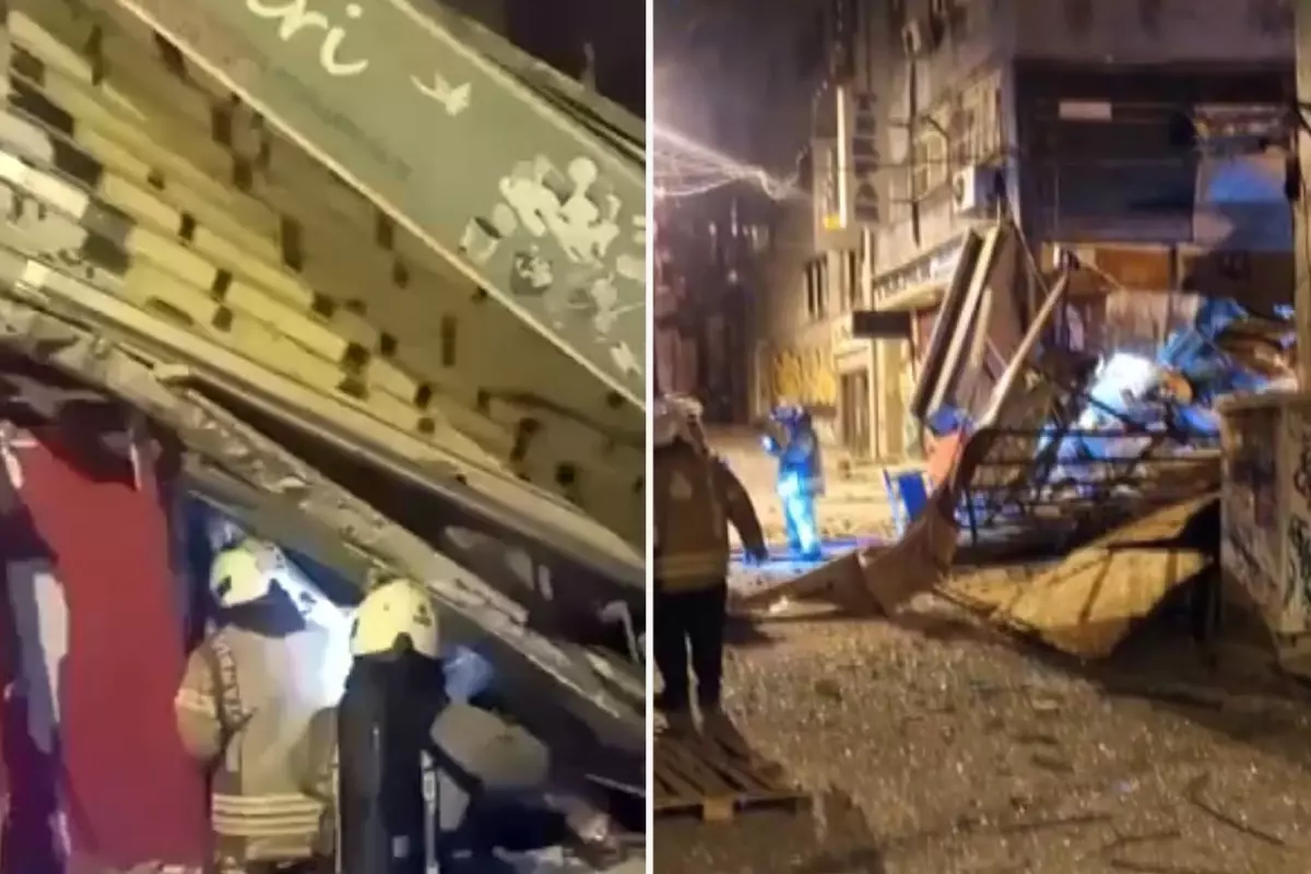 Beyoğlu'nda büfede patlama meydana geldi