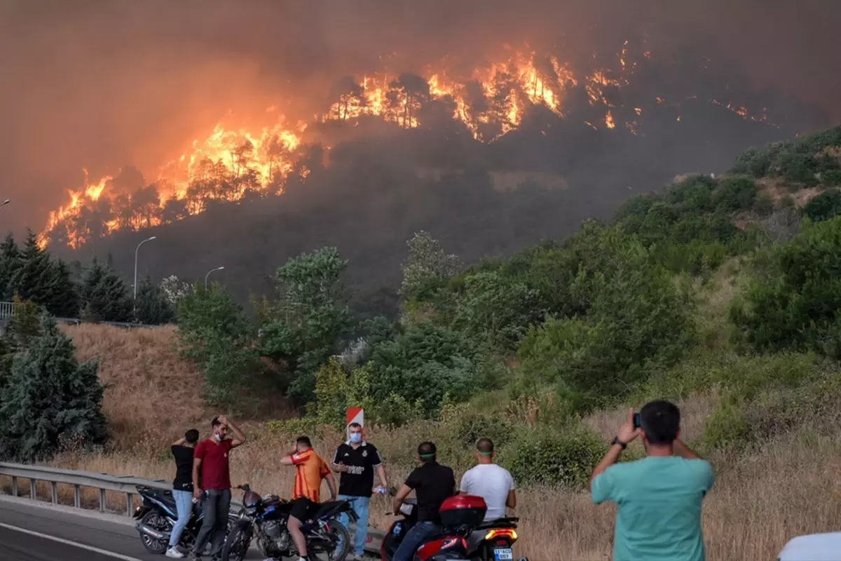 Bilecik'te alevler hızla ilerliyor! 7 köy tahliye edildi