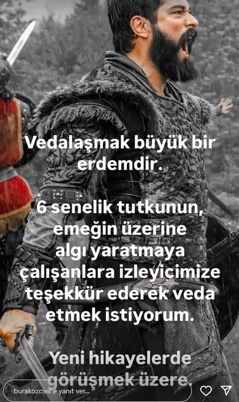 It was claimed that he would leave Kuruluş Osman! A response came from Burak Özçivit