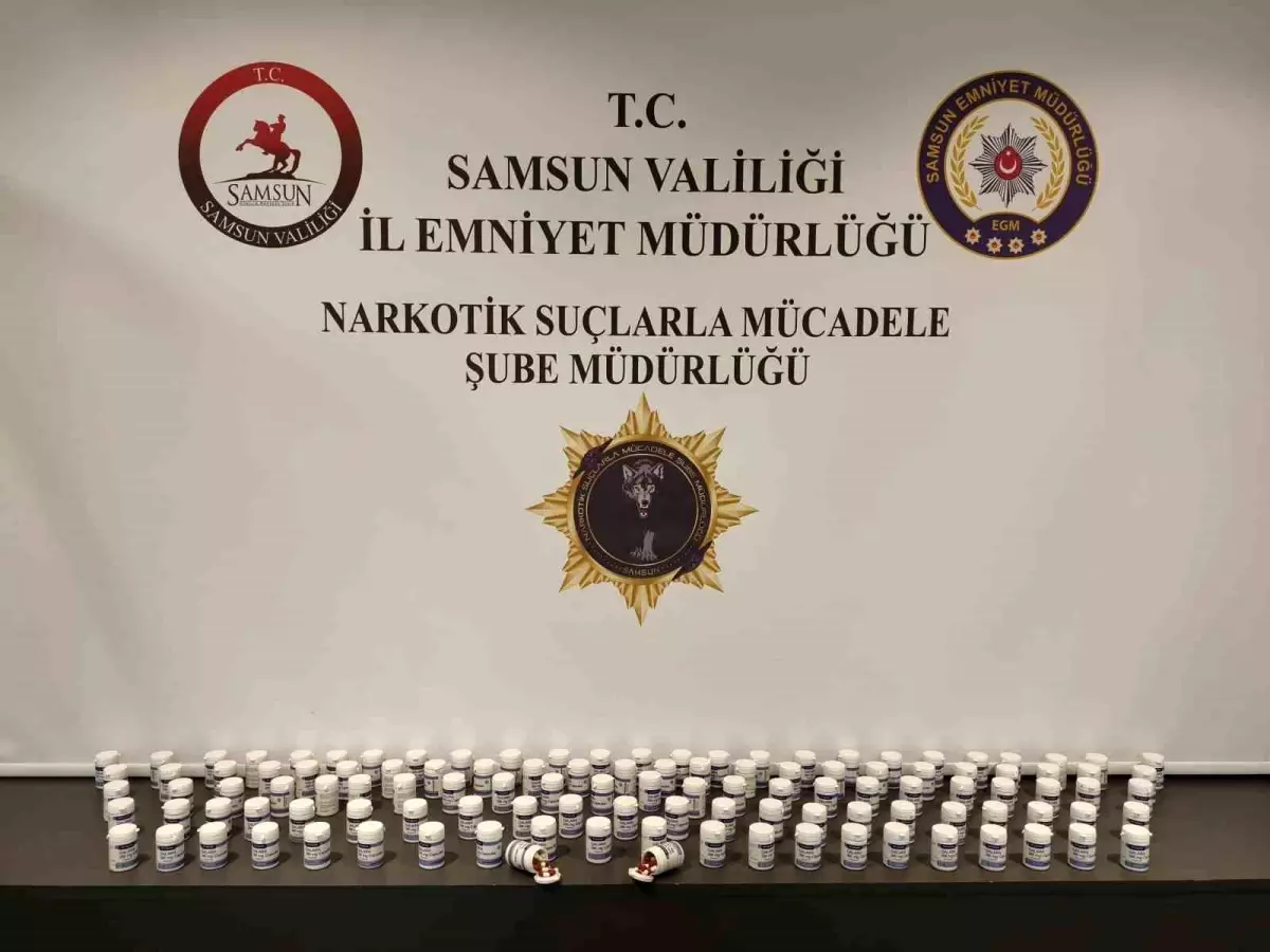 Samsun'da Narkotik Operasyonu: 7 Bin 336 Sentetik Ecza Ele Geçirildi