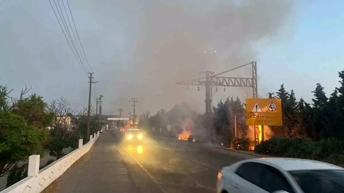 Tekirdağ'da Çıkan Yangın Söndürüldü