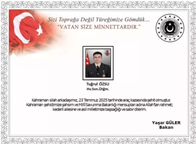 Tuğrul Özsu kimdir? Şehit Üsteğmen Tuğrul Özsu kaç yaşında, nereli? Tuğrul Özsu kimdir? Şehit Üsteğmen Tuğrul Özsu kaç yaşında, nereli?