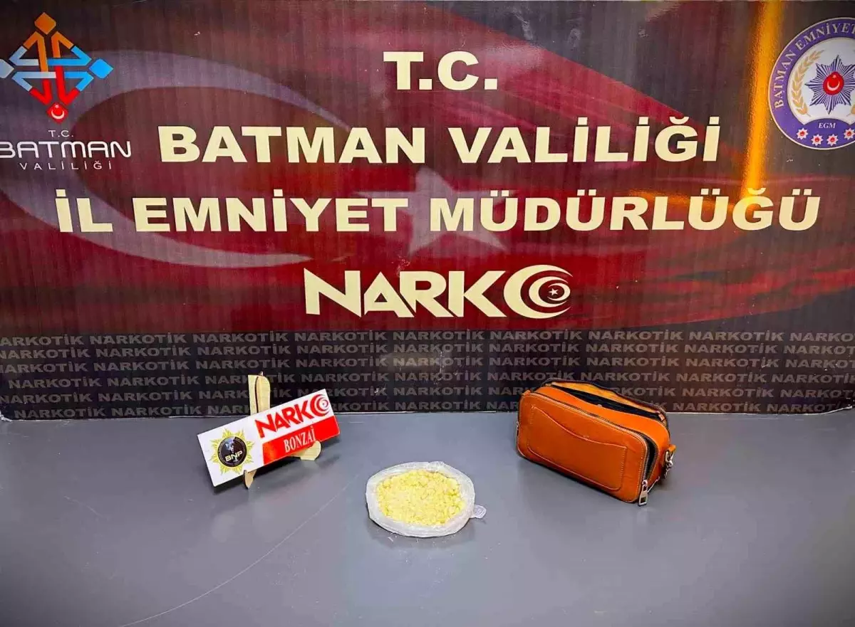 Batman'da Uyuşturucu Operasyonu: Yolcu Tutuklandı