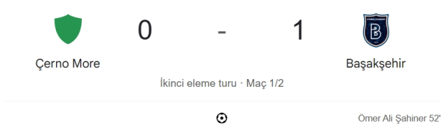 Cherno More Başakşehir maçı kaç kaç, bitti mi? MAÇ SONUCU! Cherno More Başakşehir golleri kim attı, canlı maç anlatımı!
