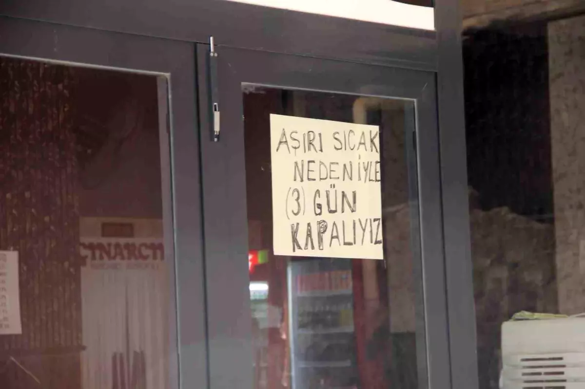 Cizre'de Aşırı Sıcaklar Hayatı Olumsuz Etkiliyor