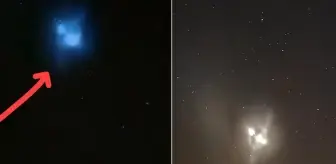 Gökyüzünde esrarengiz mavi ışık! Birçok ilde görüldü