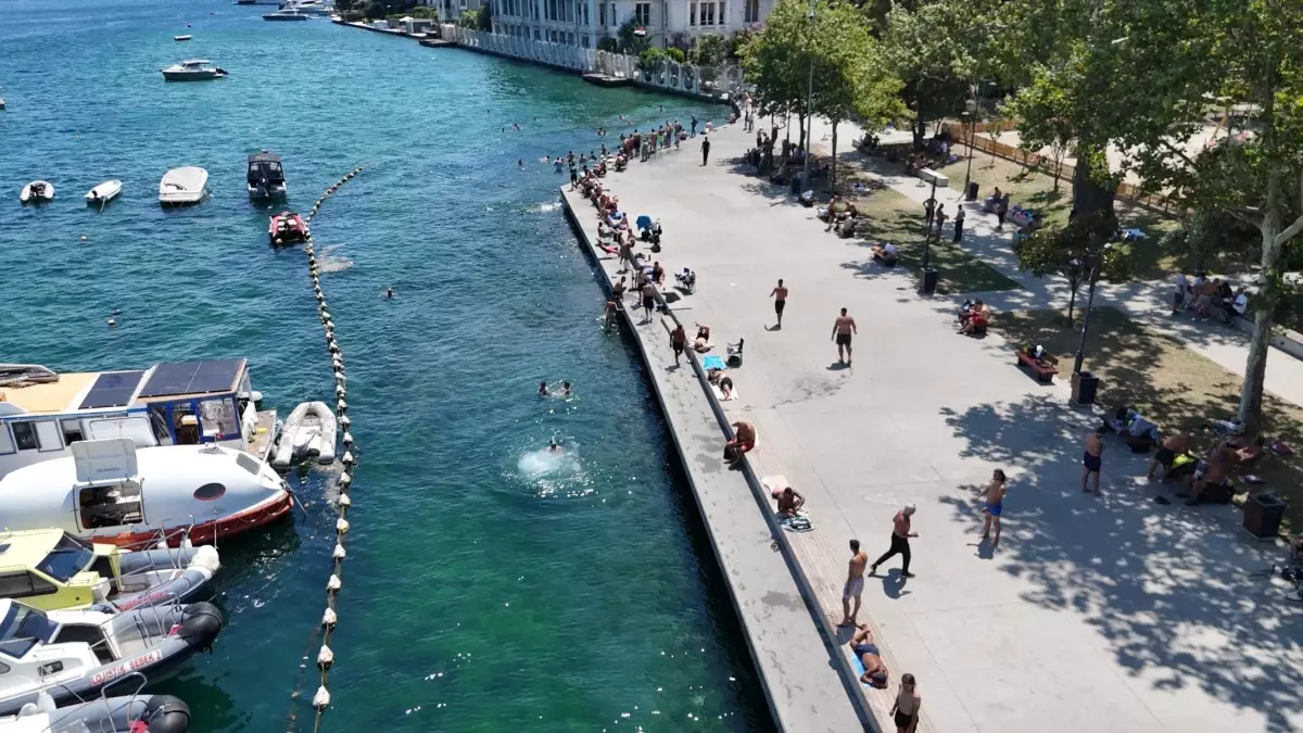 İstanbul'da Sıcak Hava Nedeniyle Sahillere Akın