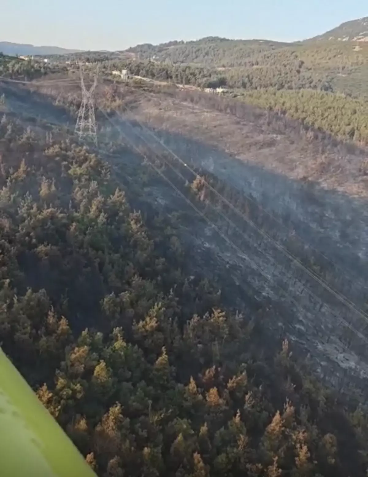 Manisa'da Orman Yangınına 2. Gün Müdahale Devam Ediyor