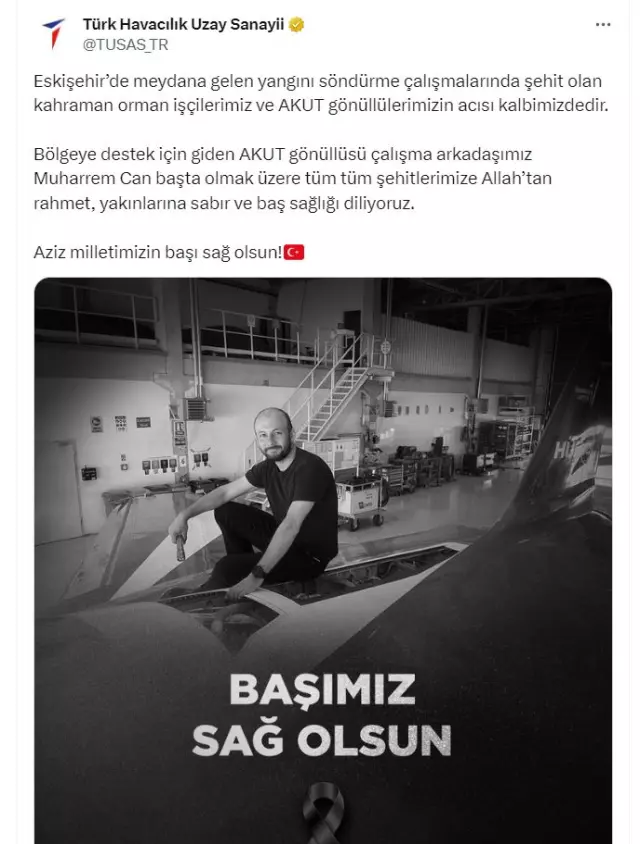 10 martyrs in the forest fire! Muharrem Can was the chief engineer of HÜRJET