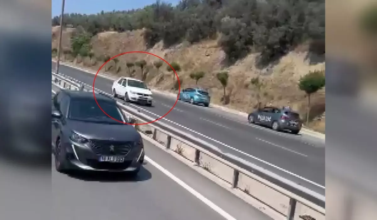 Gemlik'te Aday Sürücülerle Dolu Yolda Ters Yönde İlerleyen Araç Şaşkınlık Yarattı