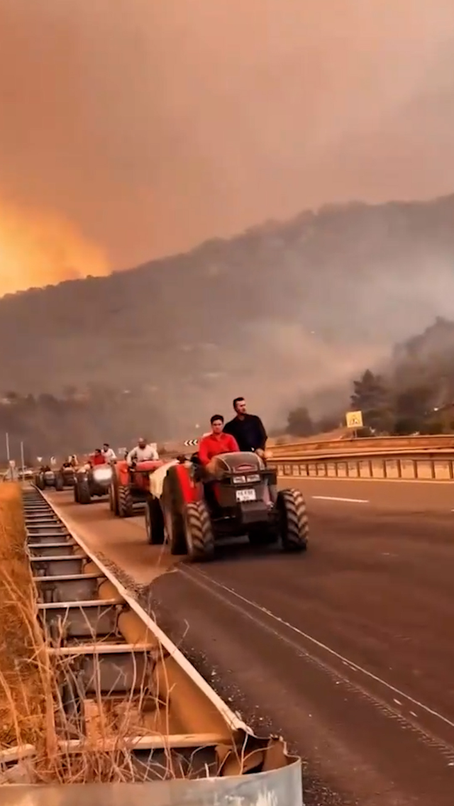 The intervention continues on the 4th day of the forest fire spreading from Sakarya to Bilecik