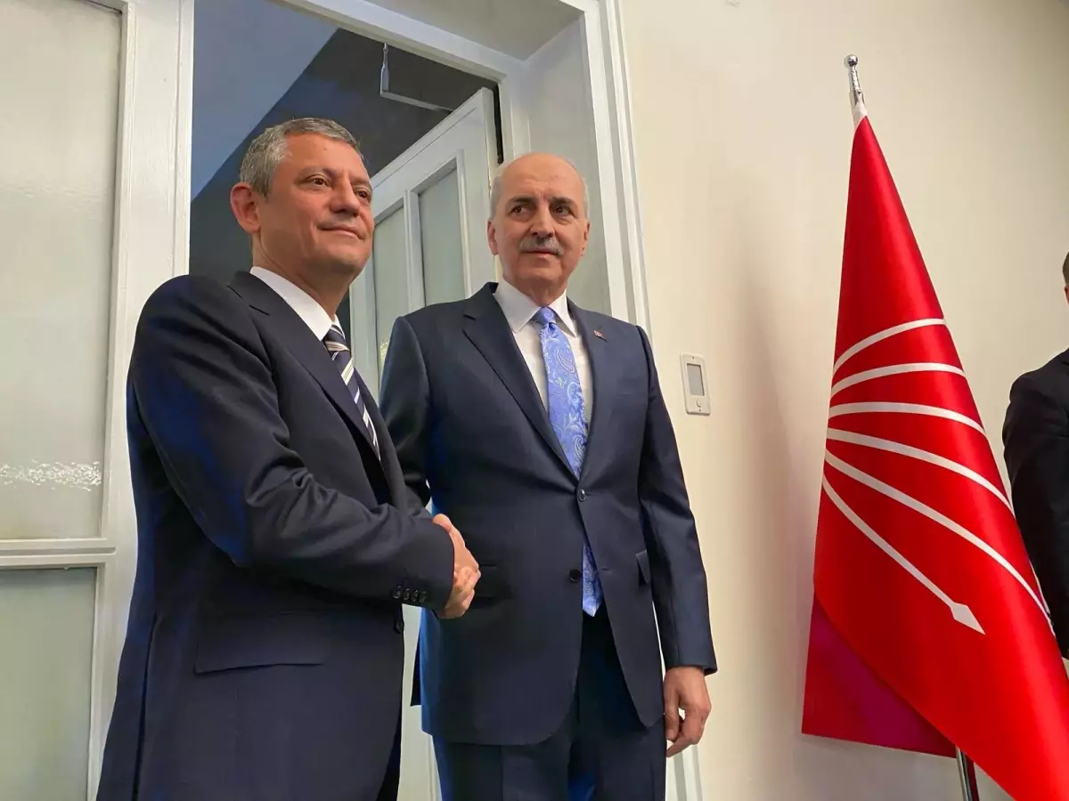 TBMM Başkanı Numan Kurtulmuş, CHP Genel Başkanı Özgür Özel'i Ziyaret Etti
