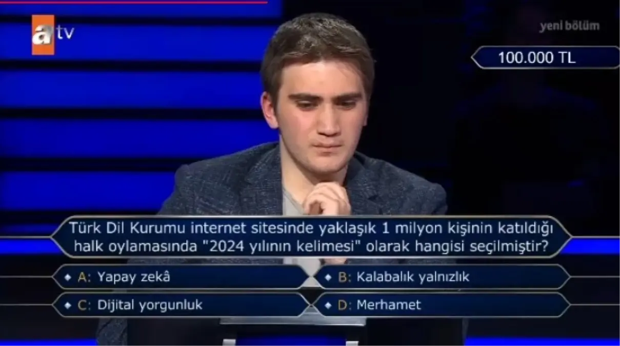 Türk Dil Kurumu internet sitesinde yaklaşık 1 milyon kişinin katıldığı halk oylamasında '2024 yılının kelimesi' olarak hangisi seçilmiştir?