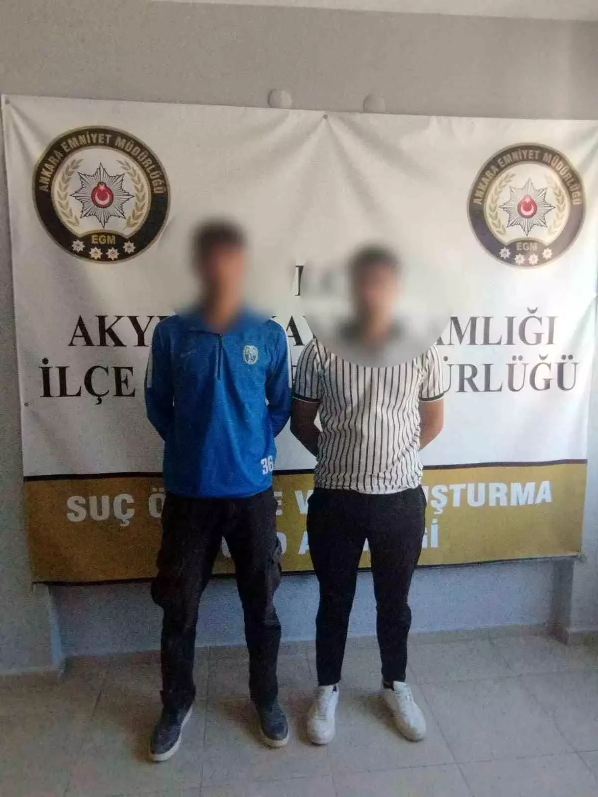 Akyurt'ta Camiye Yangın Tüpüyle Zarar Veren İki Şüpheli Gözaltına Alındı