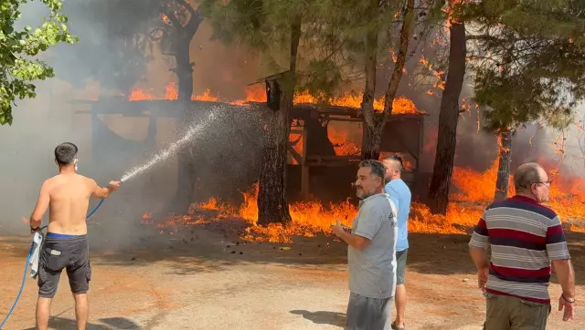 3 separate forest fires in Antalya! The flames approached residential areas