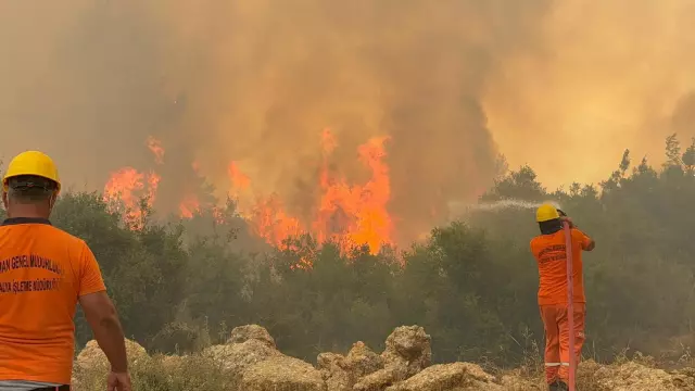 3 separate forest fires in Antalya! The flames approached residential areas