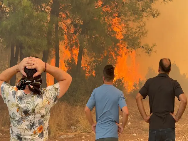 Antalya is experiencing a nightmare! Temperature record broken, forest fire broke out in 6 locations