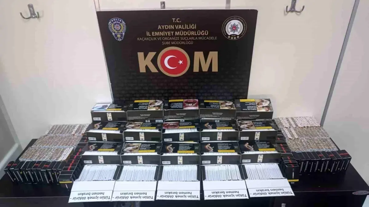 Aydın'da Kaçak Tütün Operasyonu: 13 Bin 680 Makaron Ele Geçirildi