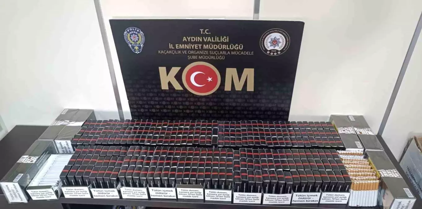 Aydın'da Kaçakçılık Operasyonu: Yüklü Miktarda Makaron Ele Ge geçirildi