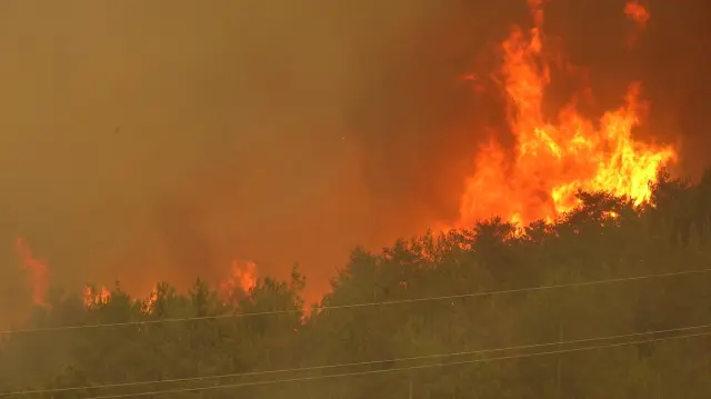 Fires in Karabük continue on the second day: 14 villages were evacuated, 5 personnel were affected by smoke