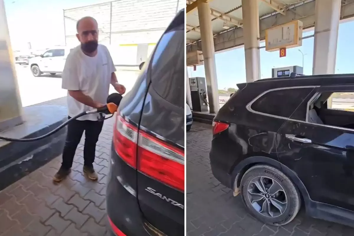 Türk vatandaşı Libya'da! Aracının deposunu fulledi, ödediği paraya inanamadı