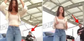 O mesafeden tazyikli su sıkılır mı? Genç kız hayatının şokunu yaşadı