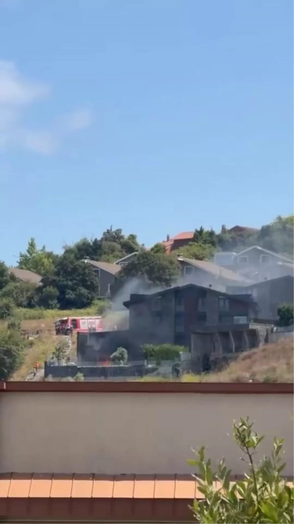 Sarıyer'de villada yangın-1