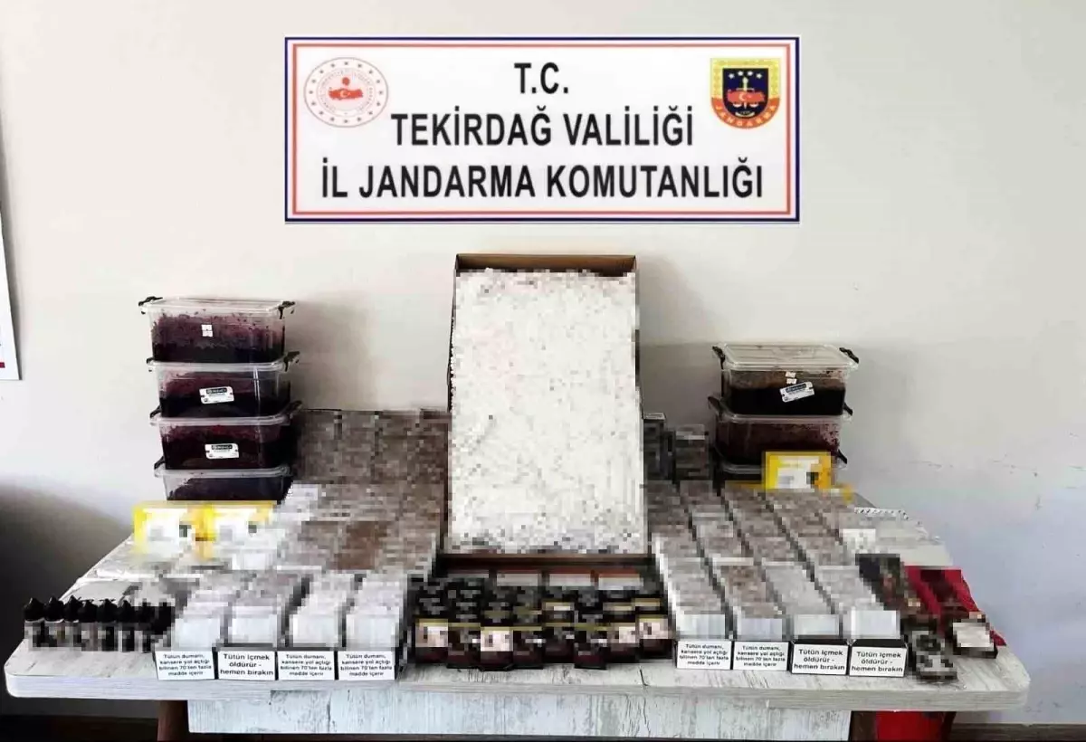 Tekirdağ'da Kaçak Tütün ve Elektronik Sigara Operasyonu