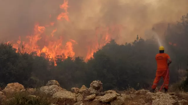 Turkey is surrendered to the flames! One is extinguishing while the other is starting