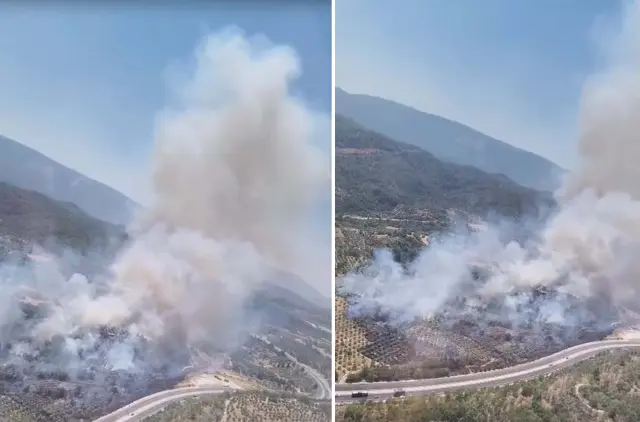 Turkey is surrendered to the flames! One is extinguishing while the other is starting