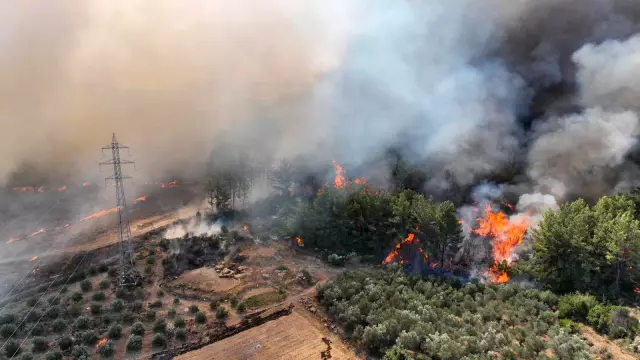 Turkey is surrendered to the flames! One is extinguishing while the other is starting