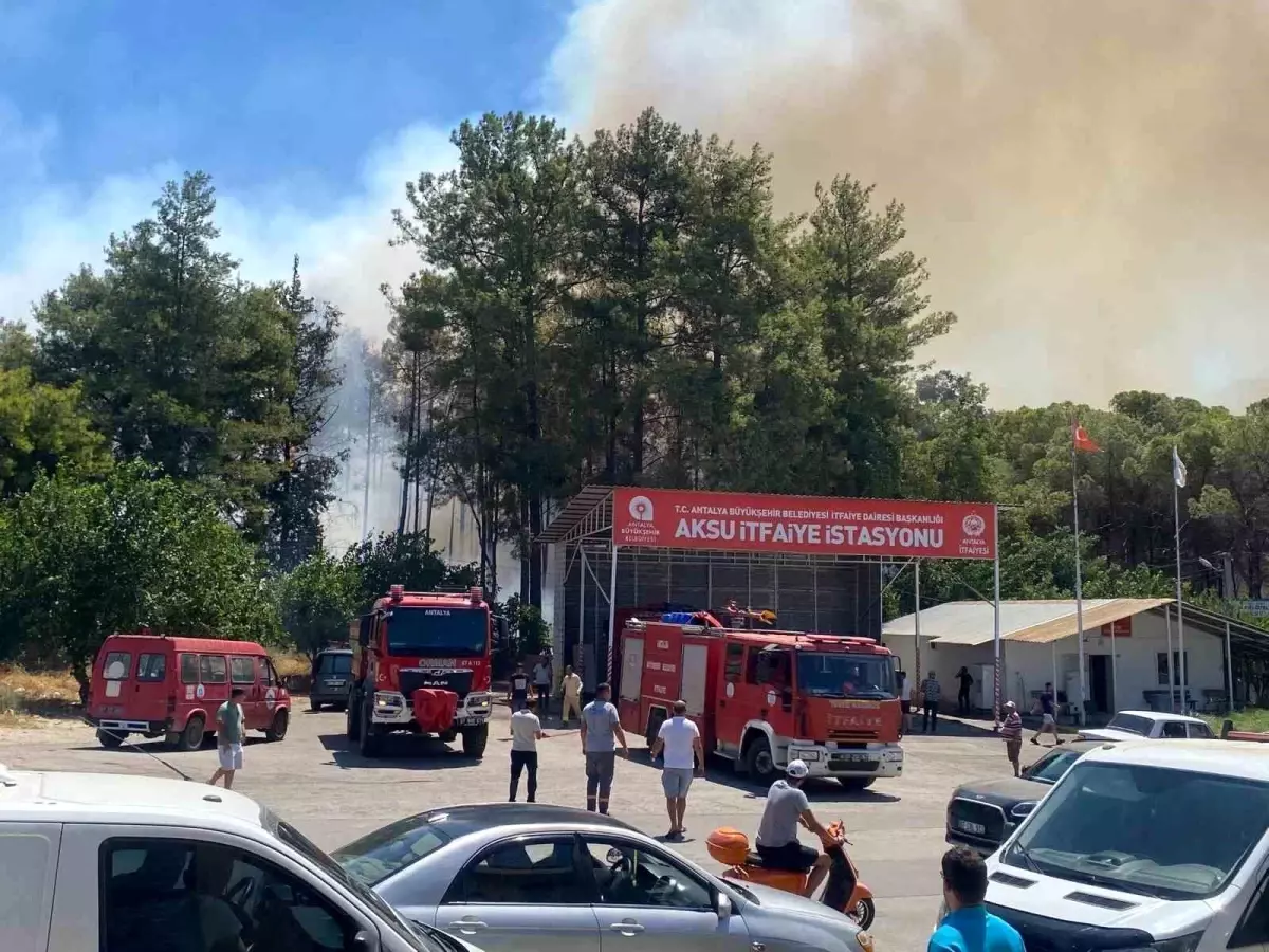 Antalya Aksu'da Orman Yangını: Ekipler ve Vatandaşlar Mücadele Etti