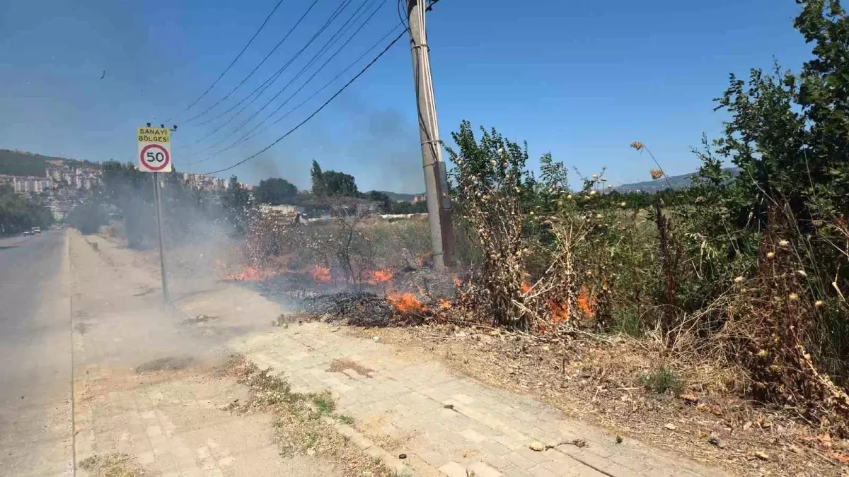 Bursa'da Yangın: Göl Yolu Üzerindeki Otluk Alan Alev Alev Yandı