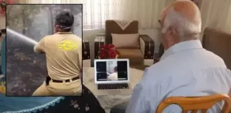 Yangınlarla mücadele eden orman işçisinden ailesine duygu yüklü video