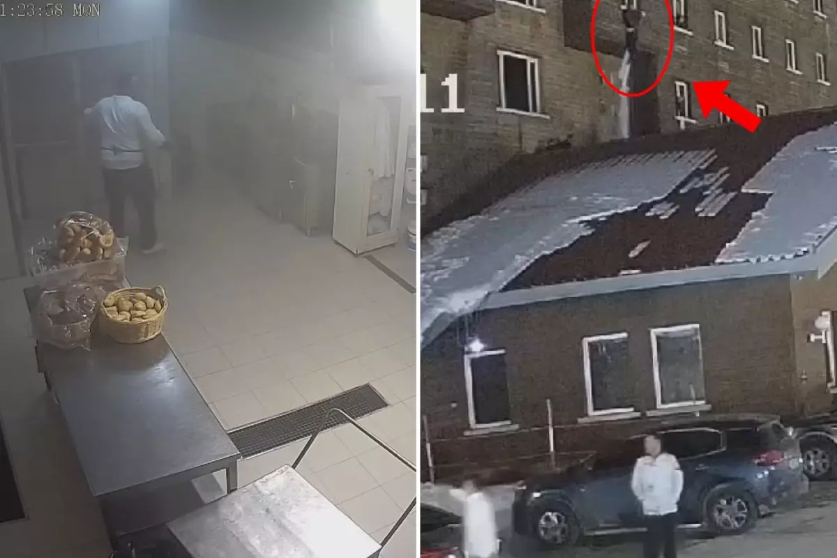 Kartalkaya'da faciasının yeni görüntüleri! Önlerindeki yangın söndürme tüpünü kullanmadan kaçmışlar