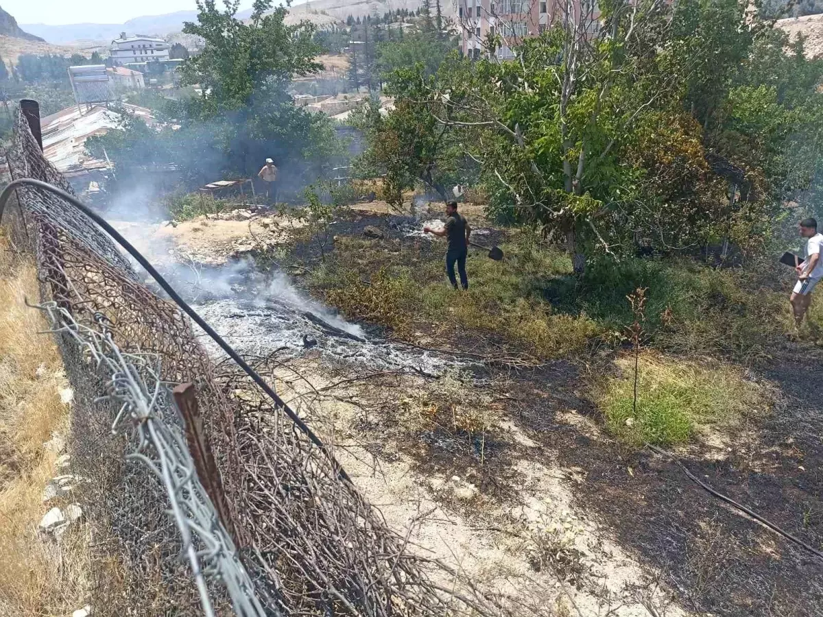 Malatya'da Bahçe Yangını Kontrol Altına Alındı