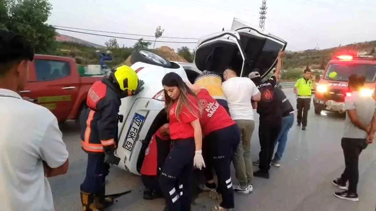 Mersin'de Trafik Kazası: 1 Yaralı