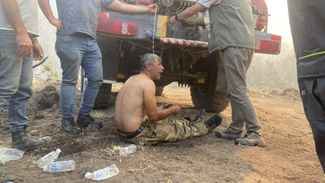 'I'm burning!' cried the forest worker