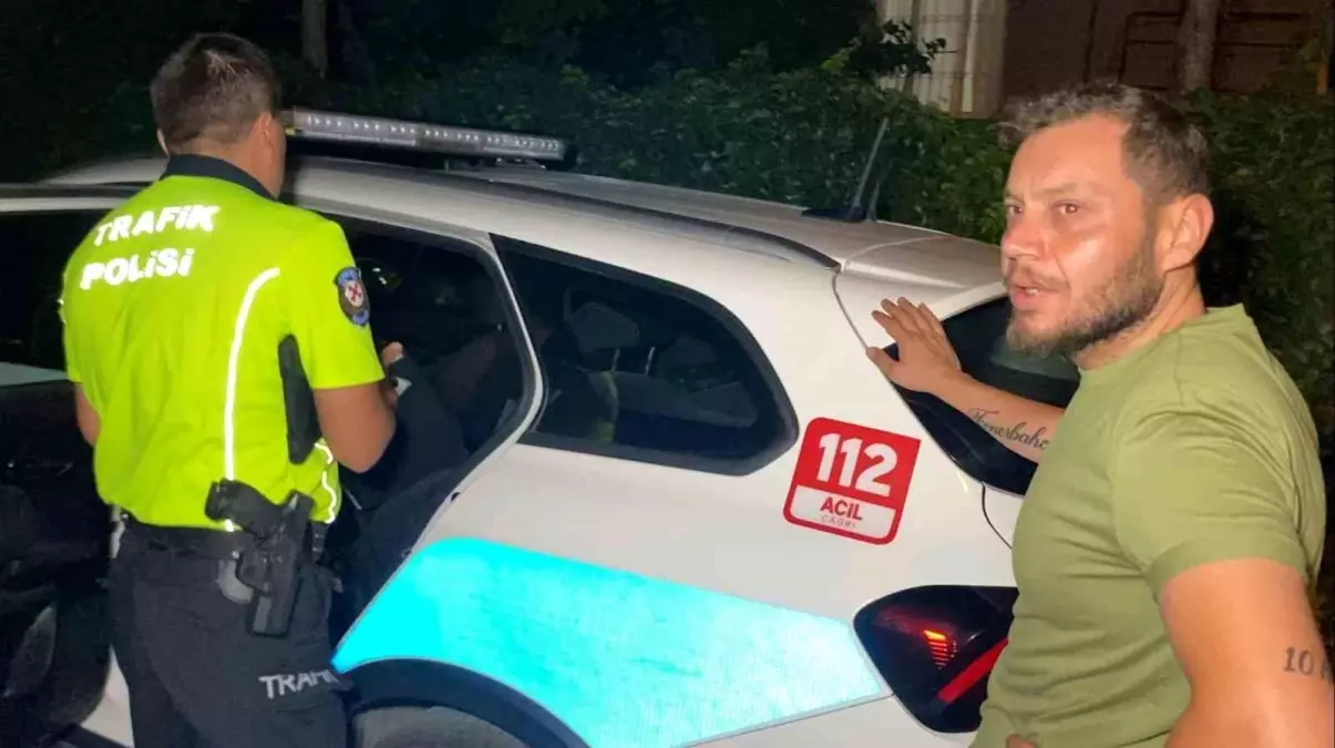 Aksaray'da Alkollü Sürücüden Polis Ekiplerine Yalvarış