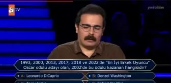 1993, 2000, 2013, 2017, 2018 ve 2022'de 'En İyi Erkek Oyuncu' Oscar ödülü adayı olan, 2002'de bu ödülü kazanan hangisidir?