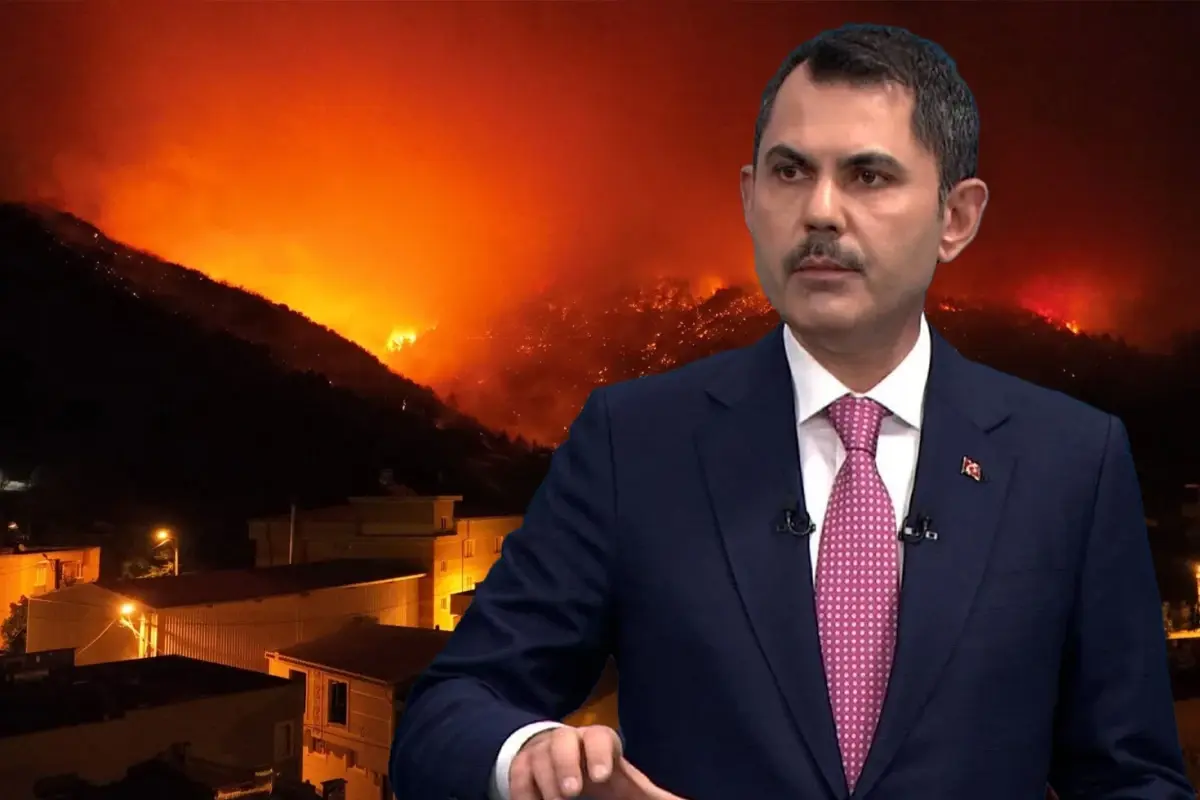 Bakan Murat Kurum: Orman yangınlarında toplam 104 yapının ağır hasarlı ya da yıkık
