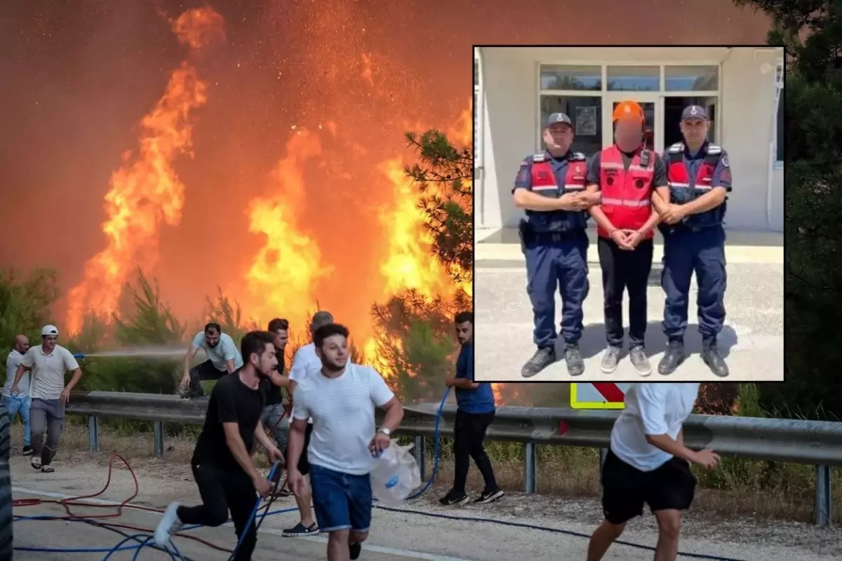 Bursa'da sahte AKUT'çu yangın bölgesinde yakalandı