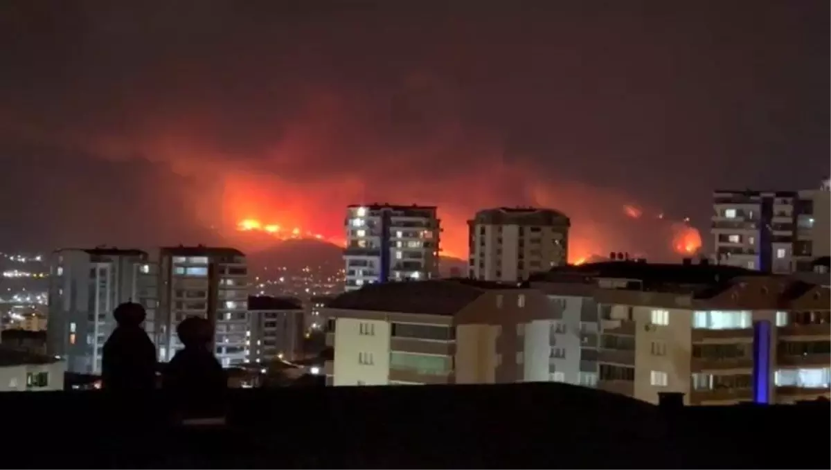 Bursa'da Yangın: Kestel ve Gürsu Arasındaki Ormanlık Alan Alev Alev
