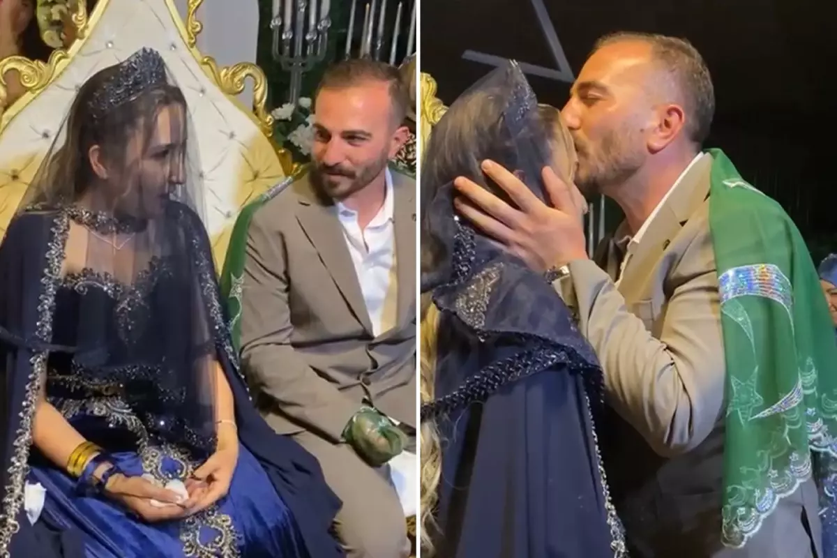 Evlendikten 1 hafta sonra yangında şehit olan Tolunay Kocaman'ın kına gecesi görüntüleri