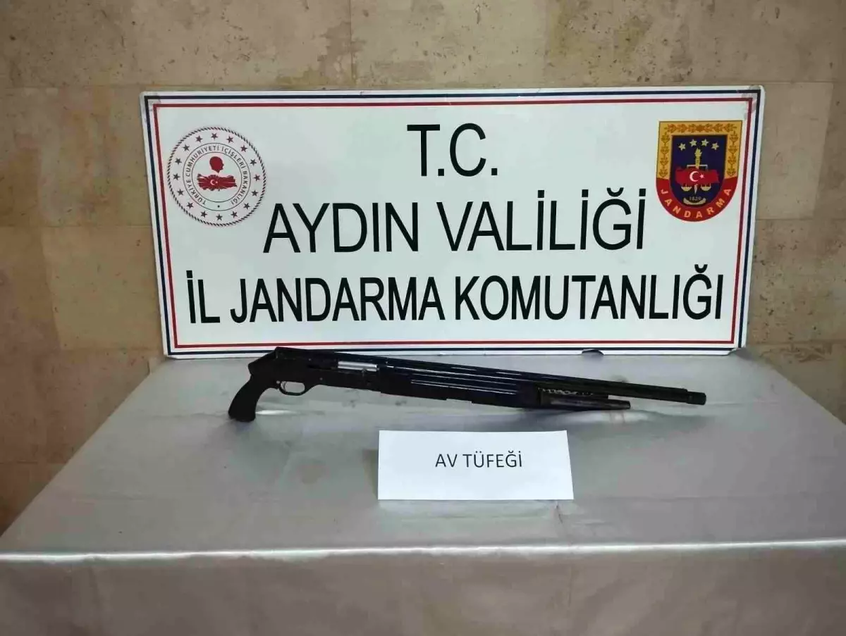 Aydın'da Ruhsatsız Av Tüfeği Ele Geçirildi