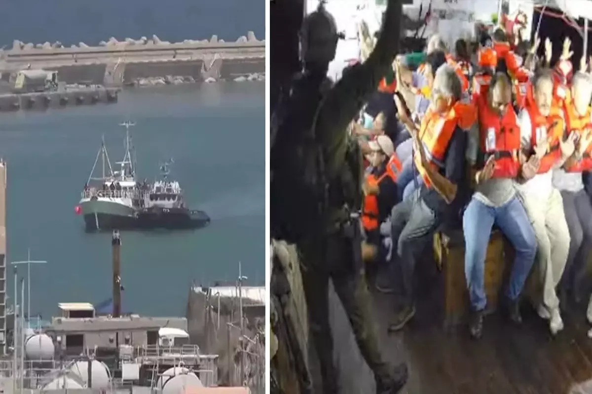 İsrail'in uluslararası sularda alıkoyduğu Hanzala gemisi, Aşdod Limanı'na ulaştı