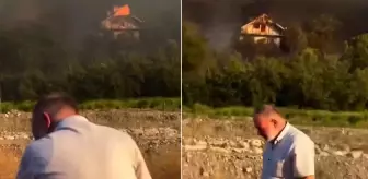 Kelimelerin tükendiği an! Şehit babası evinin yanışını böyle izledi