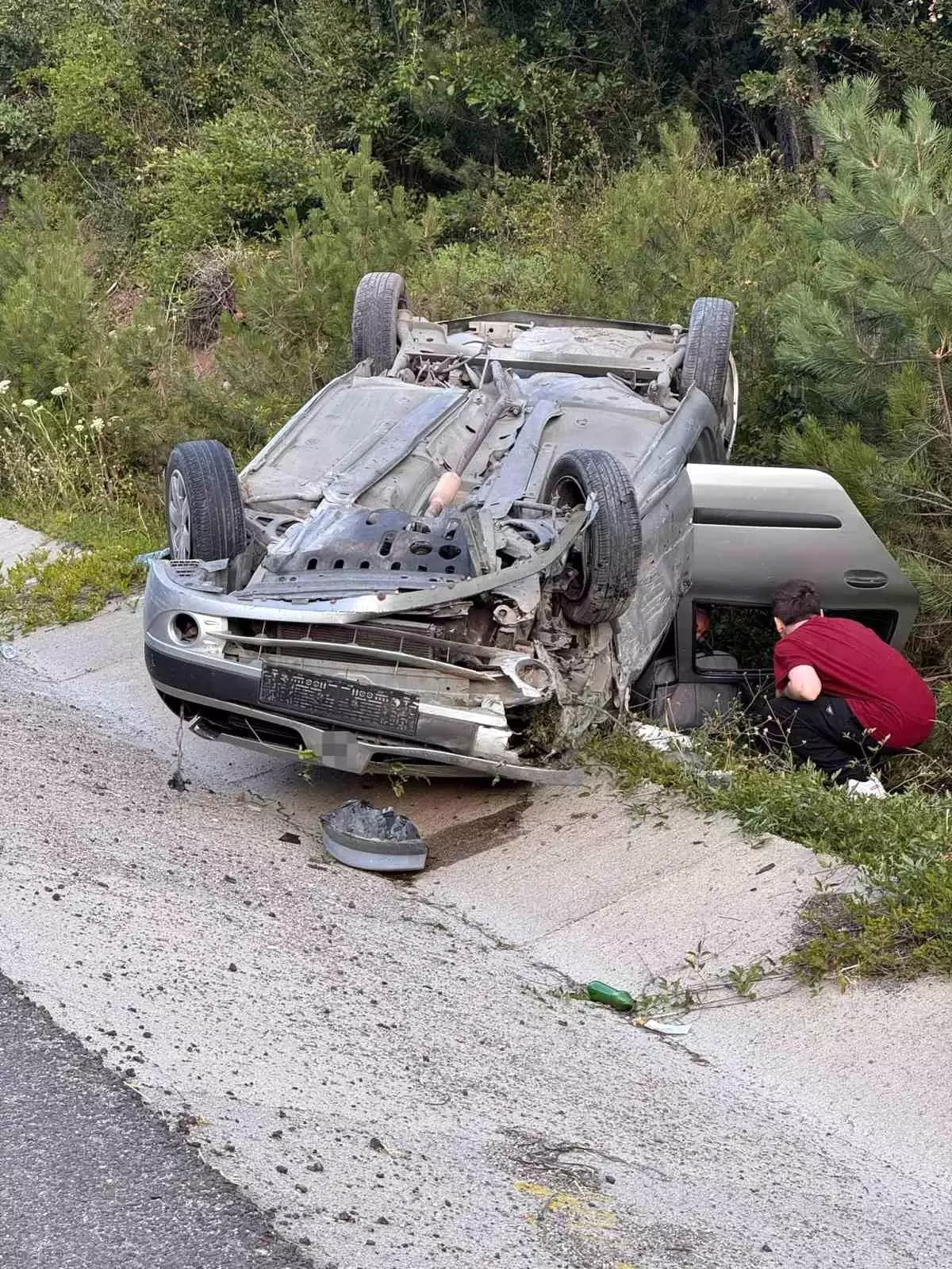 Bolu-Mengen Kara Yolunda Feci Kaza: 3 Yaralı