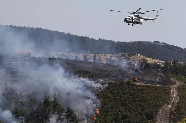 The latest on forest fires: flames have intensified again in a district of Bursa